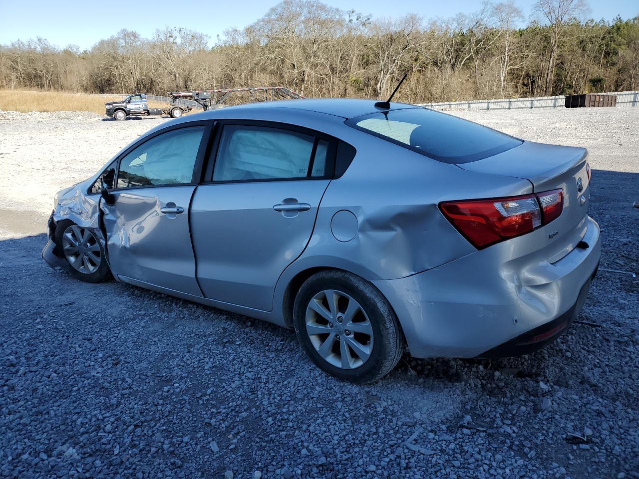 2014 KIA Rio VIN KNADN4A37E6326706 Copart auction photo, all over damage thumbnail 2
