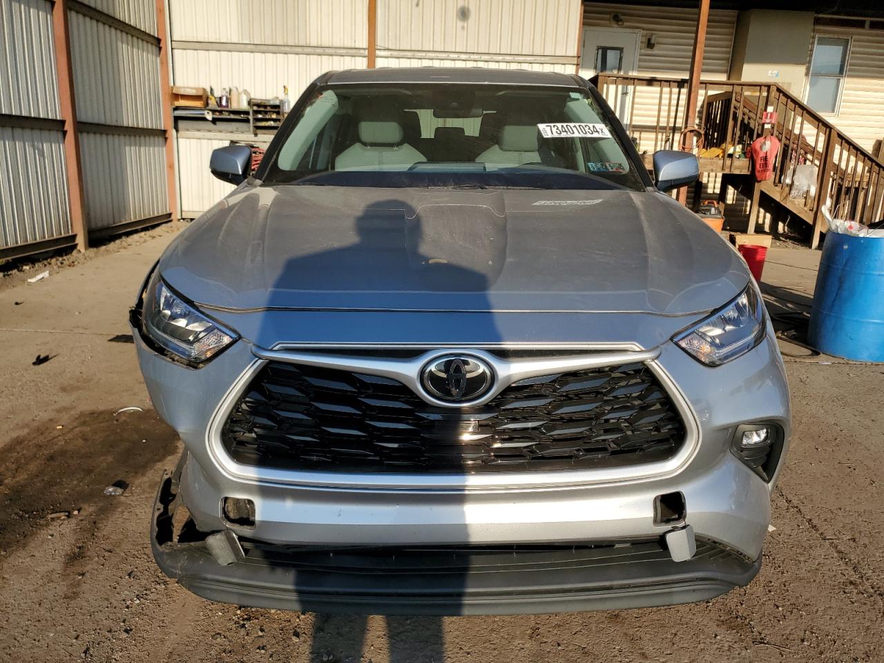 2020 Toyota Highlander VIN 5TDBZRBH6LS024830 Copart auction photo, front end / undercarriage damage thumbnail 5