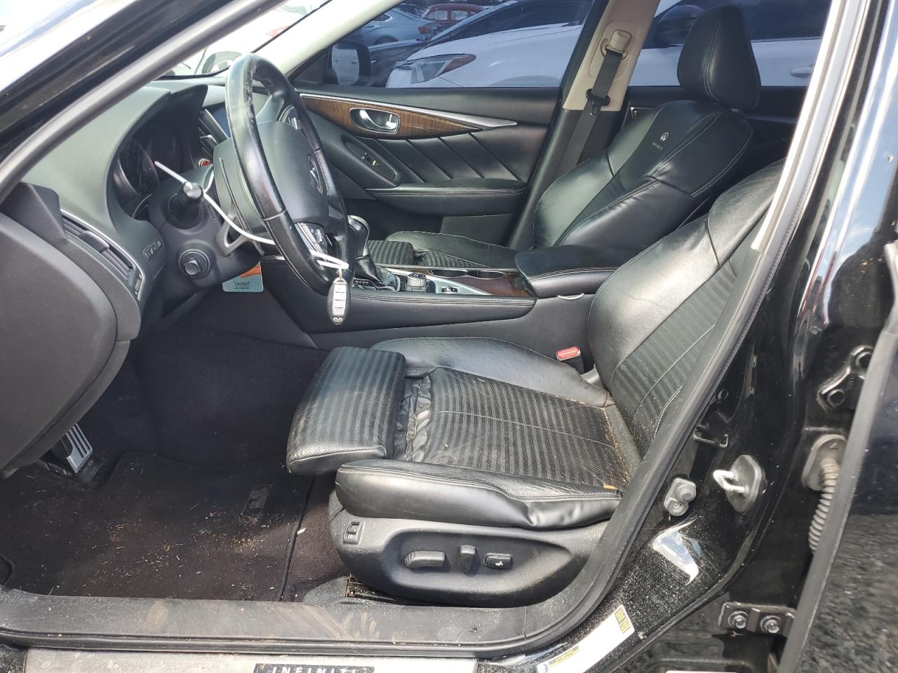 2014 Infiniti Q50 VIN JN1BV7AP0EM680077 Copart auction photo, water/flood damage thumbnail 7