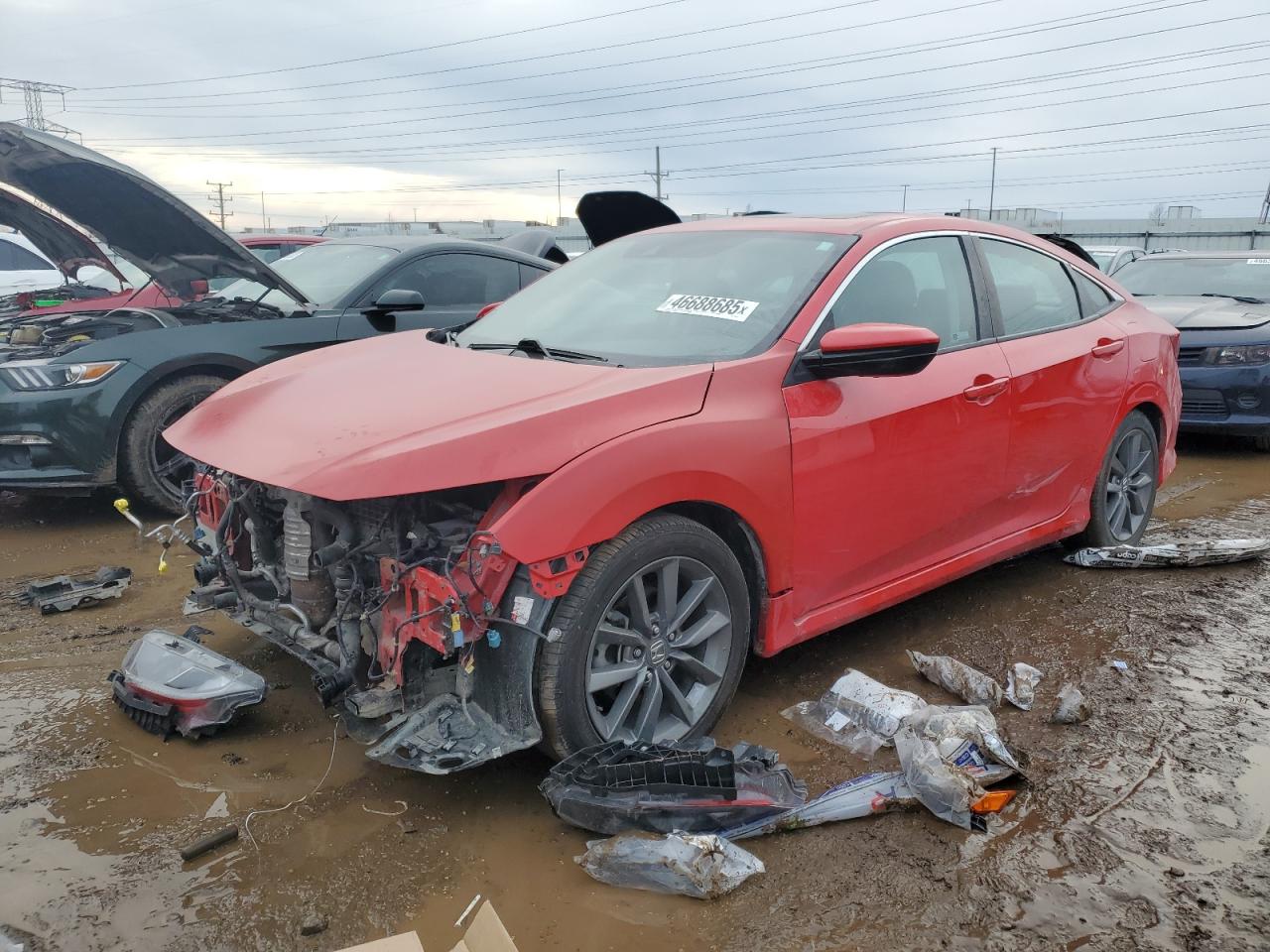 2020 Honda Civic VIN 2HGFC1F73LH680263