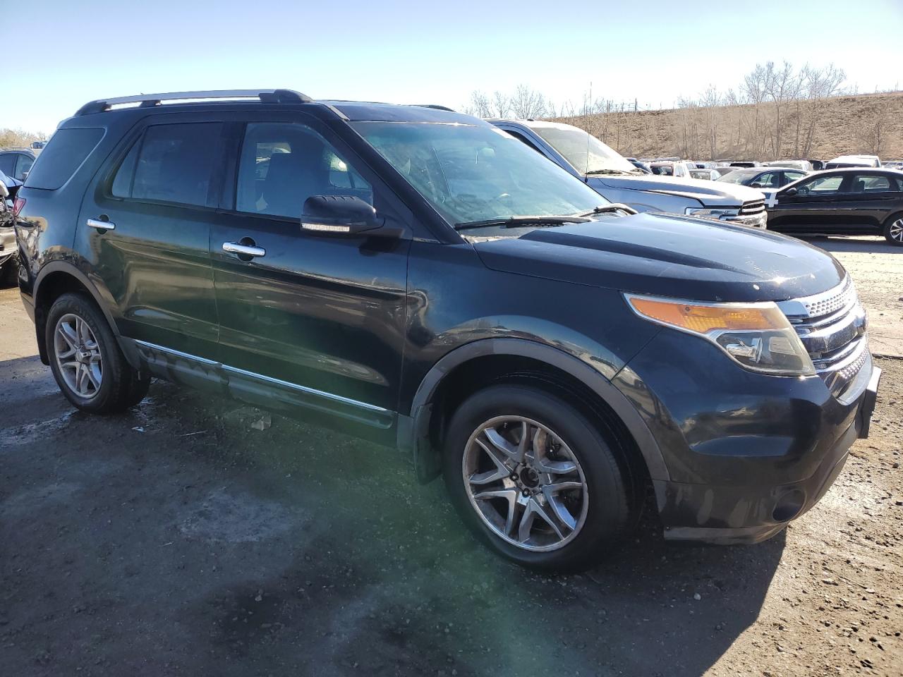 2014 Ford Explorer VIN 1FM5K8D89EGB29332 Copart auction photo, side / hail damage thumbnail 4