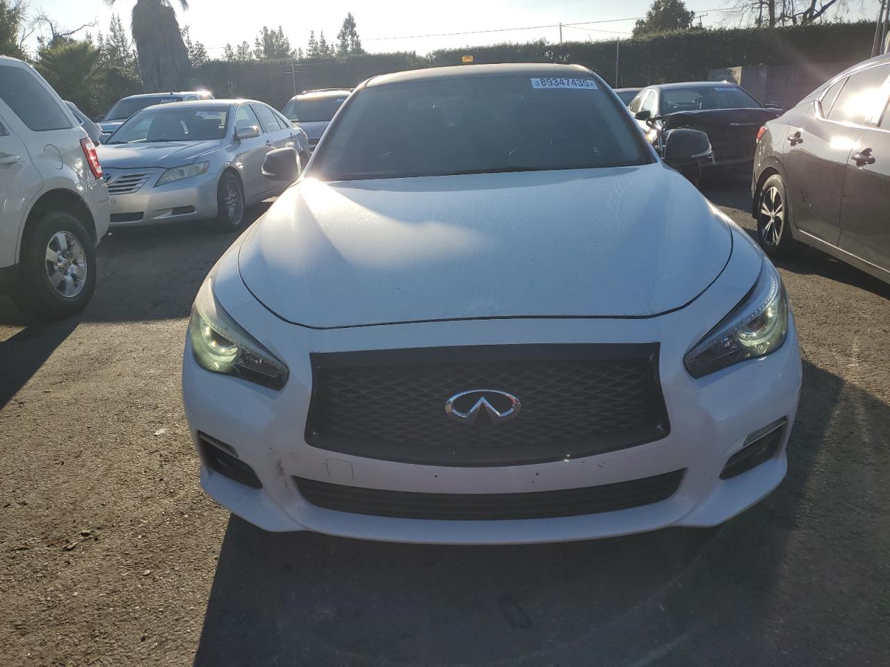 2015 Infiniti Q50 VIN JN1BV7AP6FM352440 Copart auction photo, rear end damage thumbnail 5