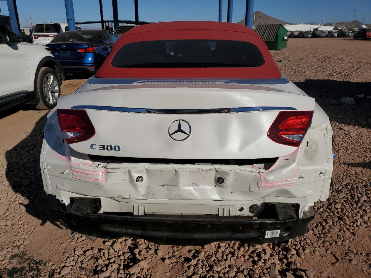 2018 Mercedes-Benz C-klasse VIN WDDWK4JB8JF698762 Copart auction photo, rear end damage thumbnail 6