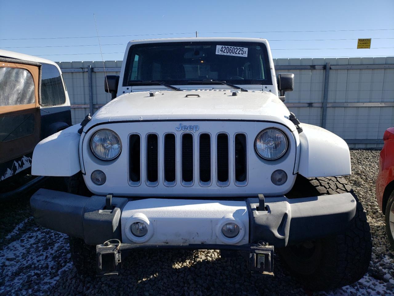 2016 Jeep Wrangler VIN 1C4HJWEG3GL185999 Copart auction photo, rear end damage thumbnail 5