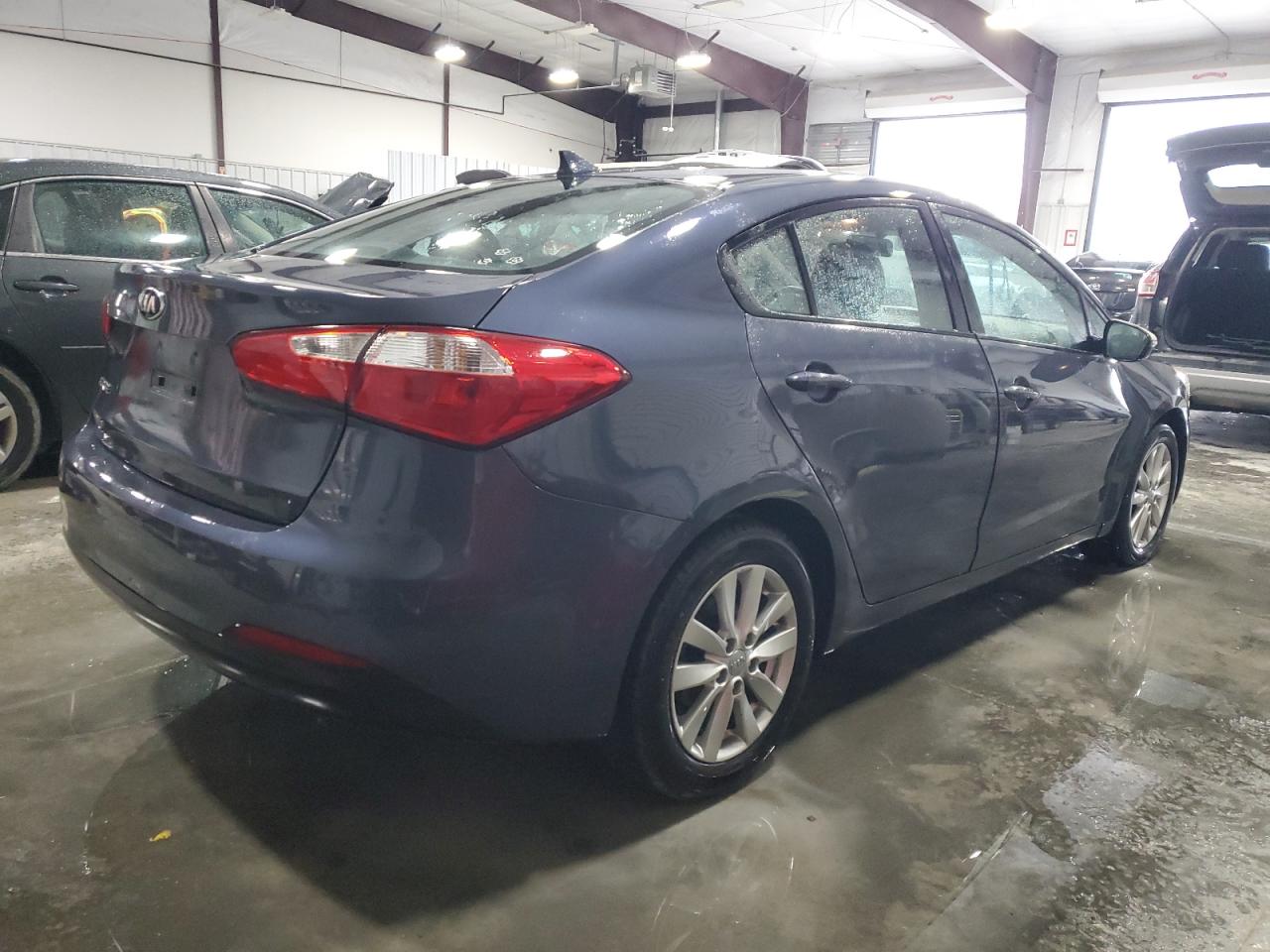 2014 KIA Forte VIN KNAFX4A64E5061889 Copart auction photo, front end damage thumbnail 3