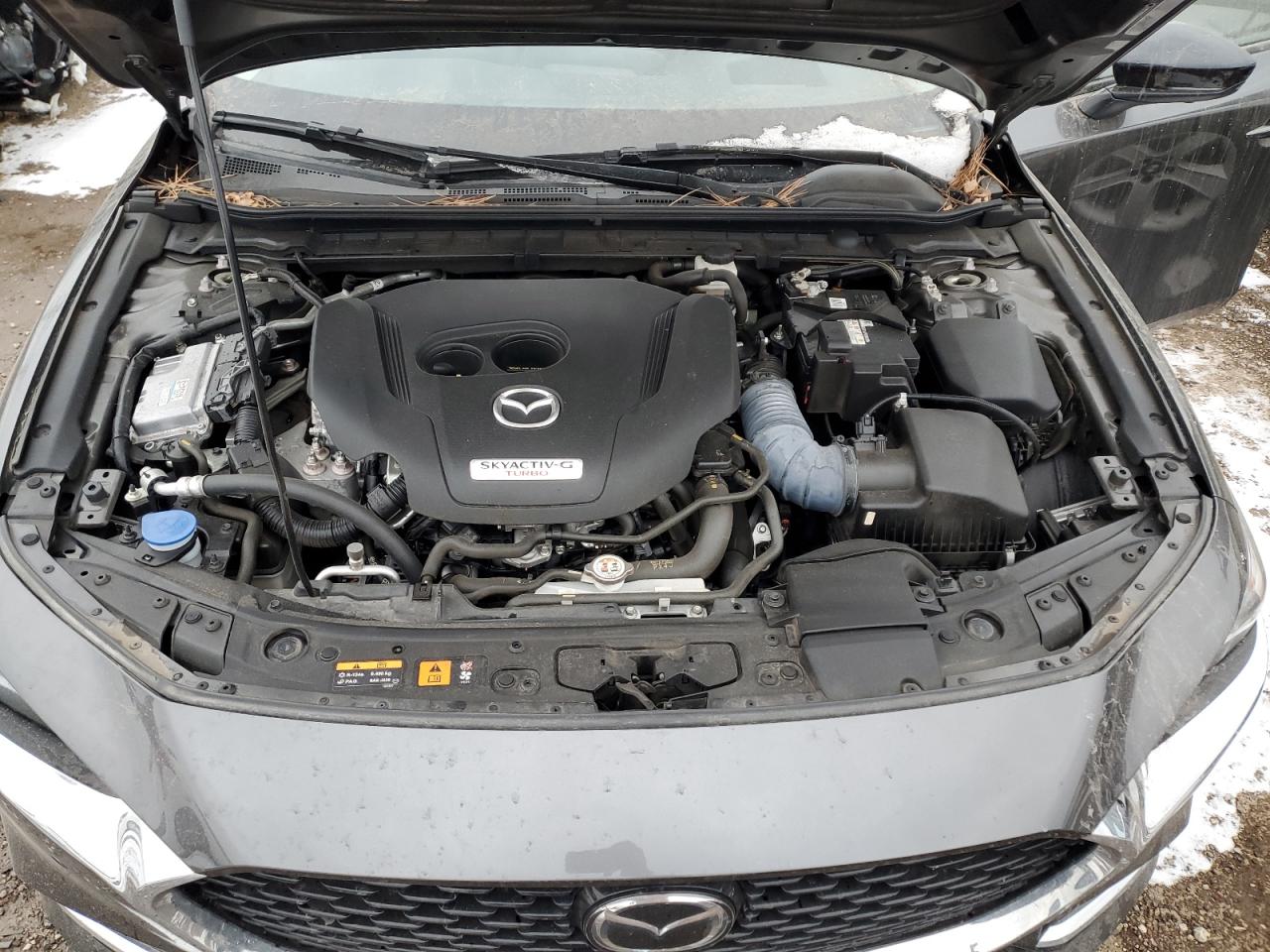 2021 Mazda 3 VIN JM1BPBEY8M1332671 Copart auction photo, side / rear end damage thumbnail 11