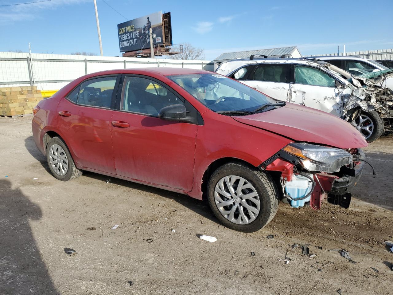 2017 Toyota Corolla VIN 2T1BURHE9HC846243 Copart auction photo, front end damage thumbnail 4