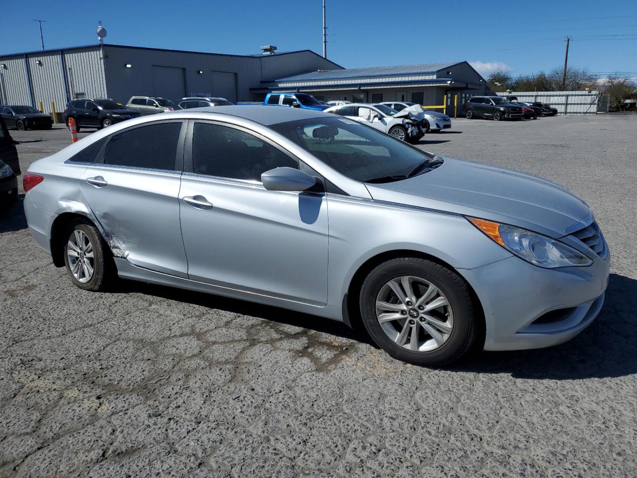 2012 Hyundai Sonata VIN 5NPEB4AC4CH442240 Copart auction photo, side / rear end damage thumbnail 4