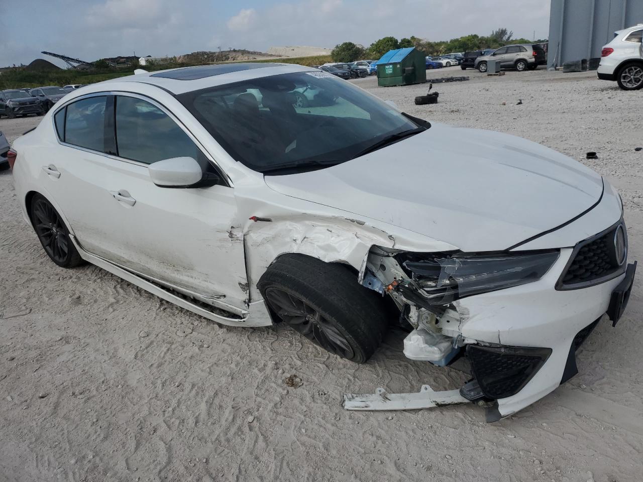 2020 Acura ILX VIN 19UDE2F80LA004447 Copart auction photo, front end / side damage thumbnail 4