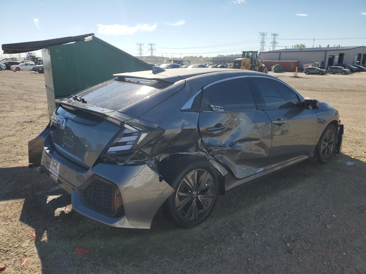 2018 Honda Civic VIN SHHFK7H5XJU205694 Copart auction photo, rear end / side damage thumbnail 3