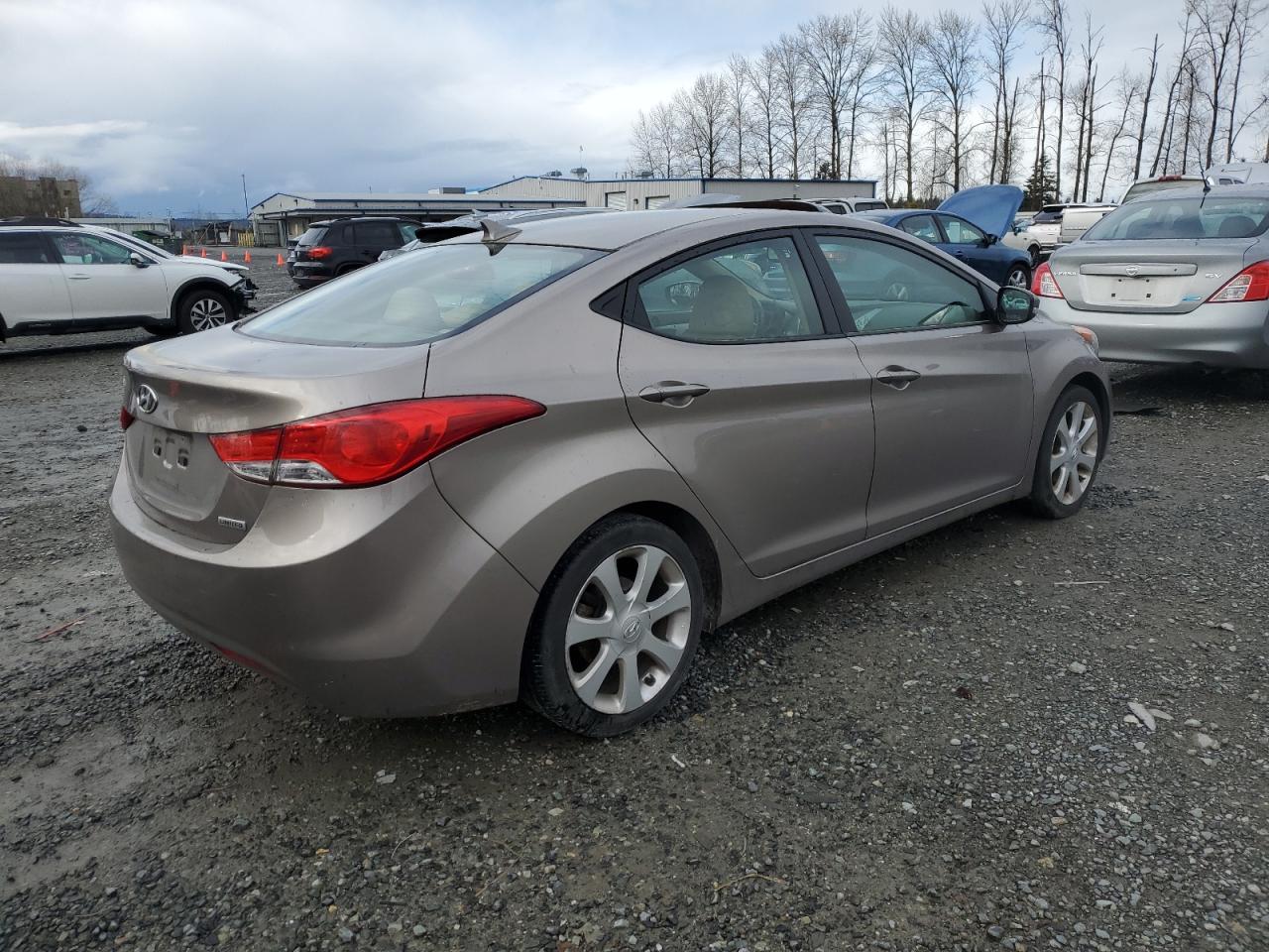 2013 Hyundai Elantra VIN 5NPDH4AE8DH162320 Copart auction photo, front end damage thumbnail 3