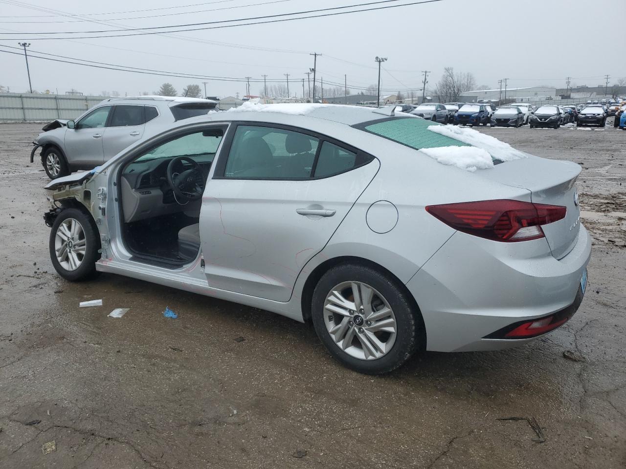 2020 Hyundai Elantra VIN 5NPD84LF4LH509730 Copart auction photo, side / front end damage thumbnail 2