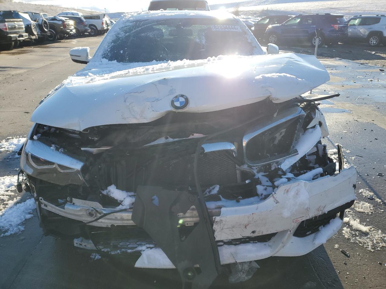 2018 BMW 5er VIN WBAJB1C56JB374370 Copart auction photo, front end damage thumbnail 5