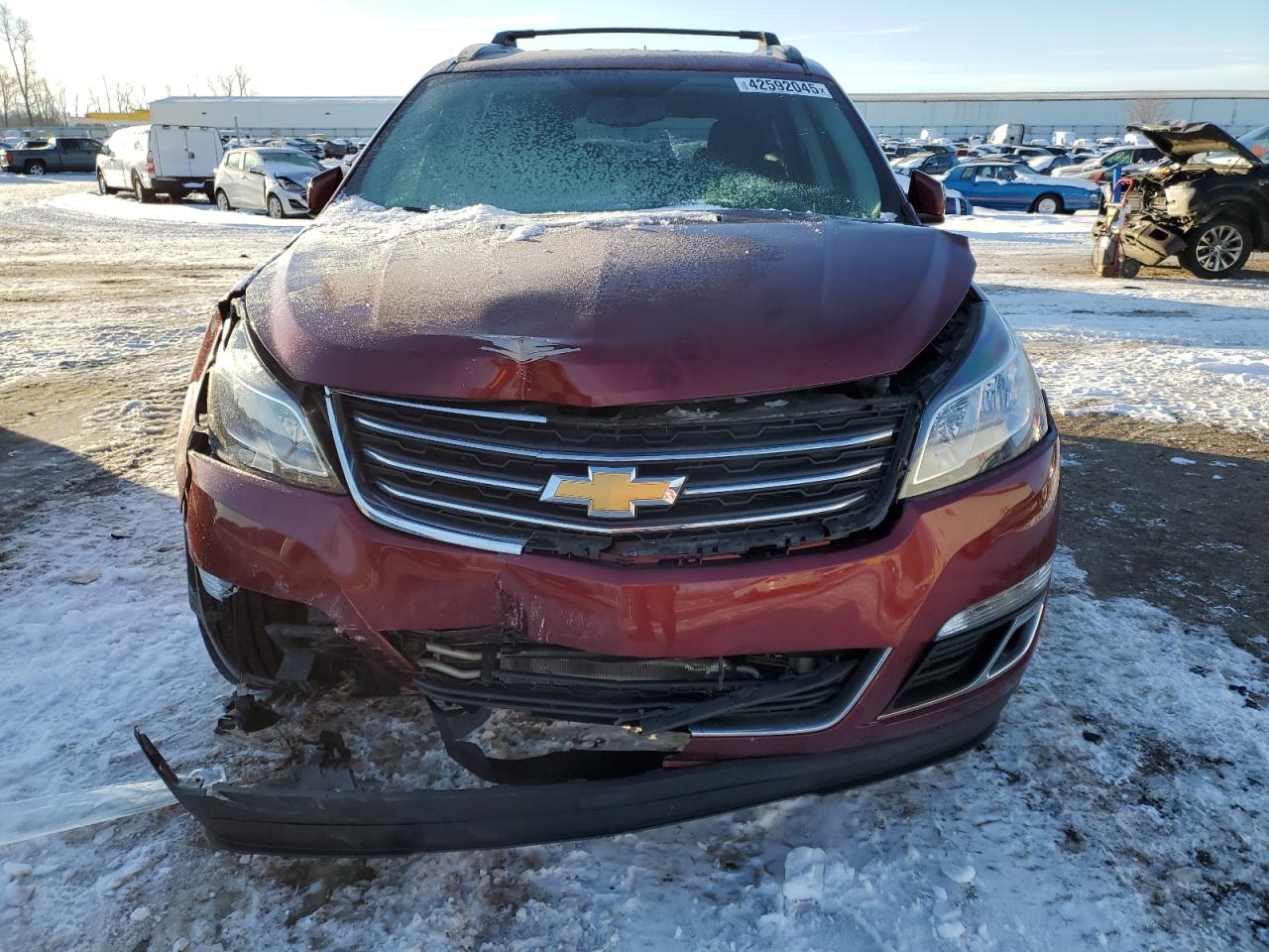 2017 Chevrolet Traverse VIN 1GNKVGKD9HJ334141 Copart auction photo, front end / minor dent/scratches damage thumbnail 5