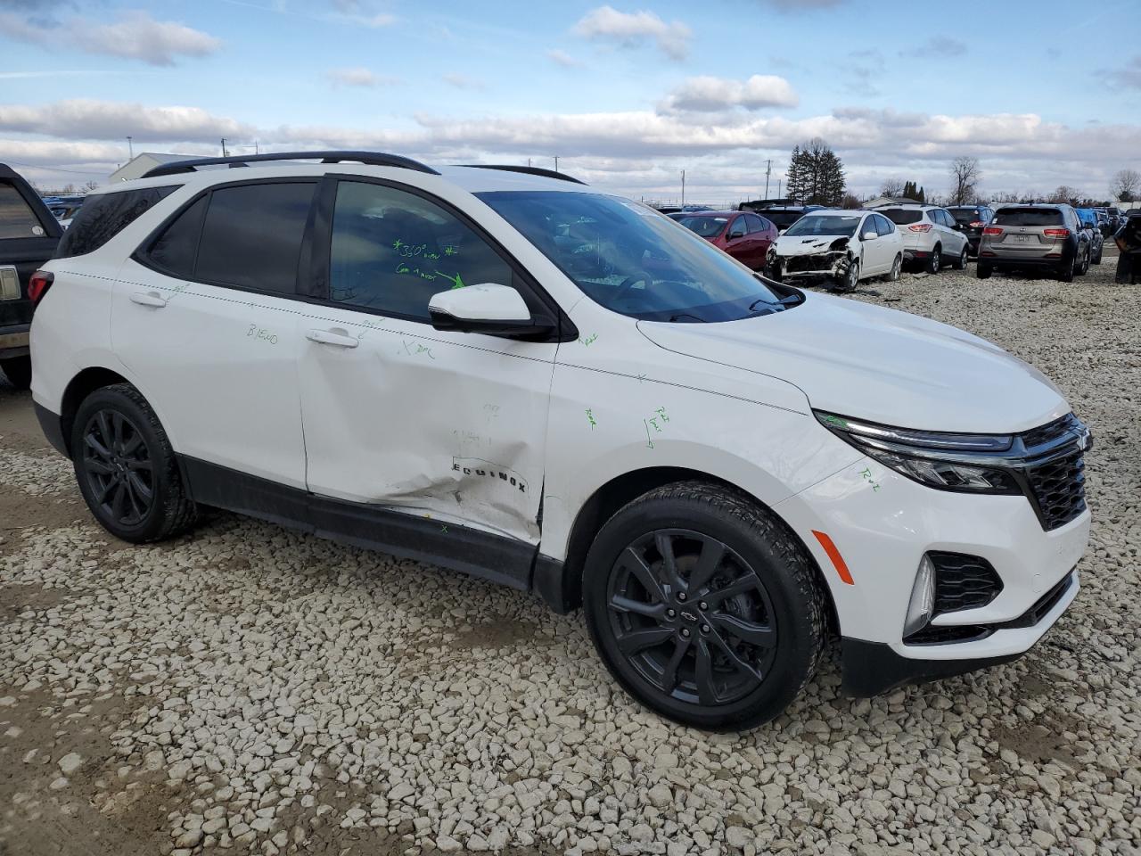 2022 Chevrolet Equinox VIN 3GNAXMEVXNS231829 Copart auction photo, side / minor dent/scratches damage thumbnail 4