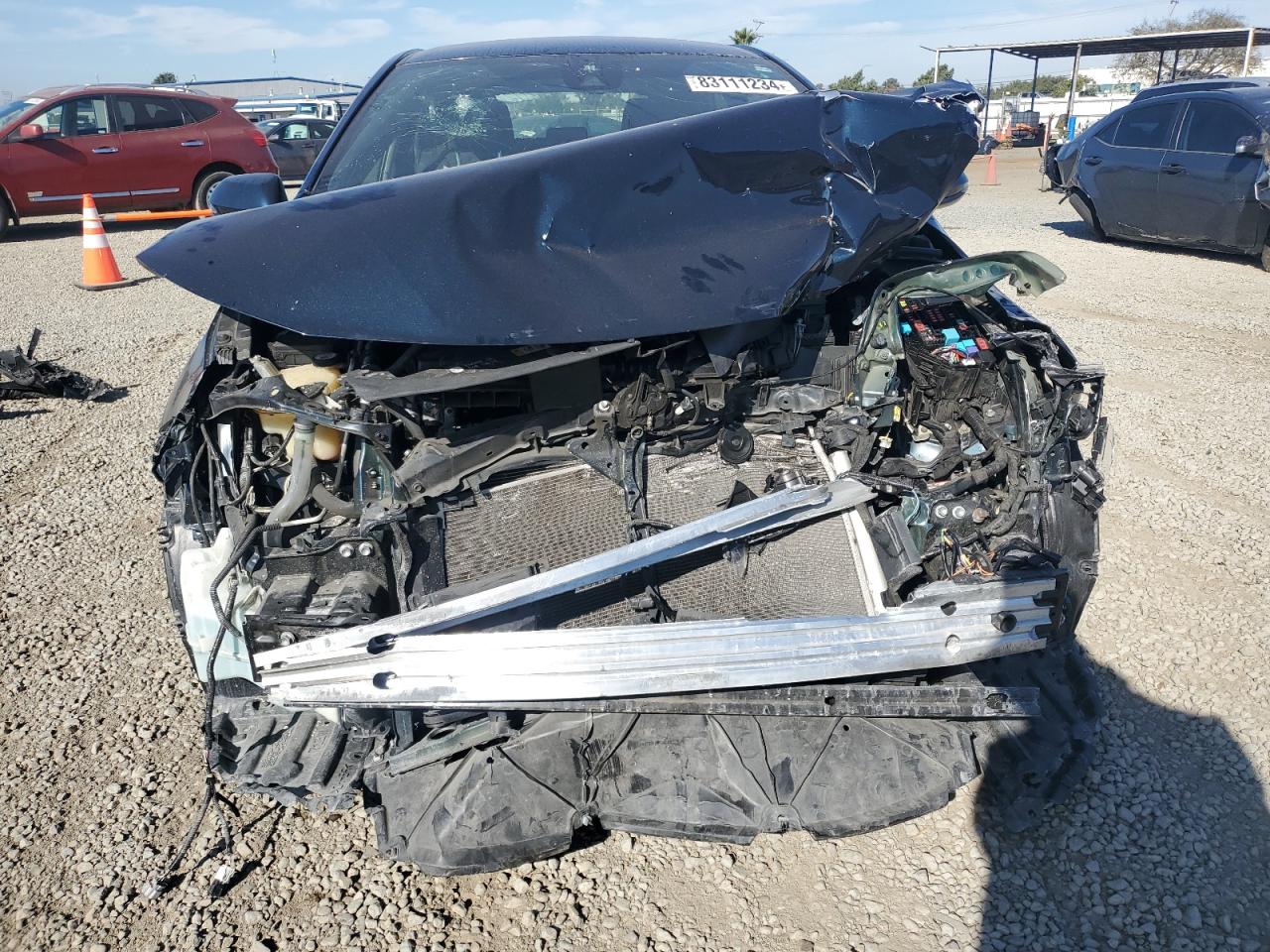 2019 Toyota Corolla VIN JTNK4RBE8K3011576 Copart auction photo, front end / side damage thumbnail 5