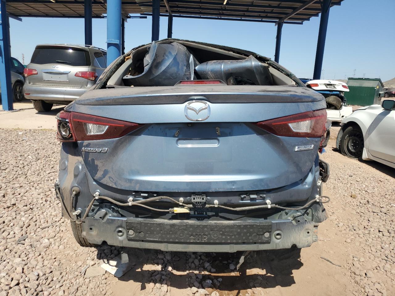 2015 Mazda 3 VIN 3MZBM1V70FM226244 Copart auction photo, rollover damage thumbnail 6