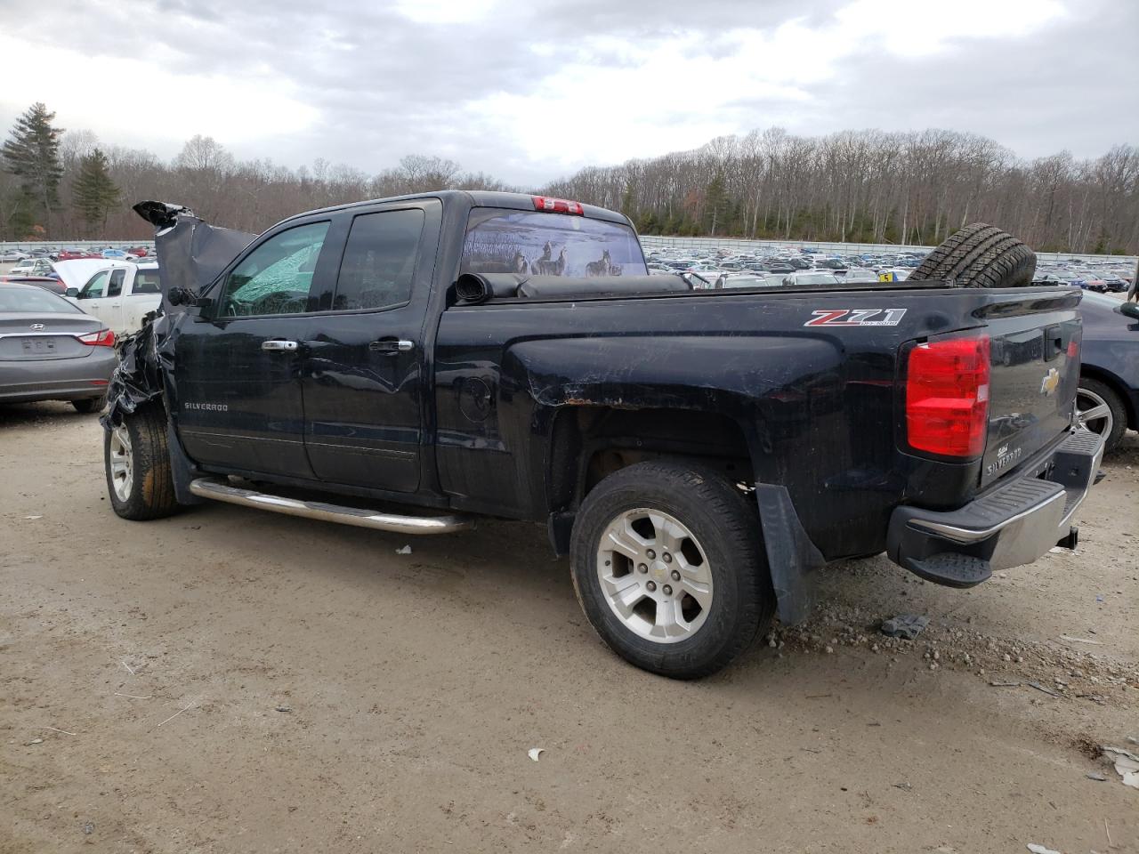 2015 Chevrolet Silverado VIN 1GCVKRECXFZ362008 Copart auction photo, front end / side damage thumbnail 2