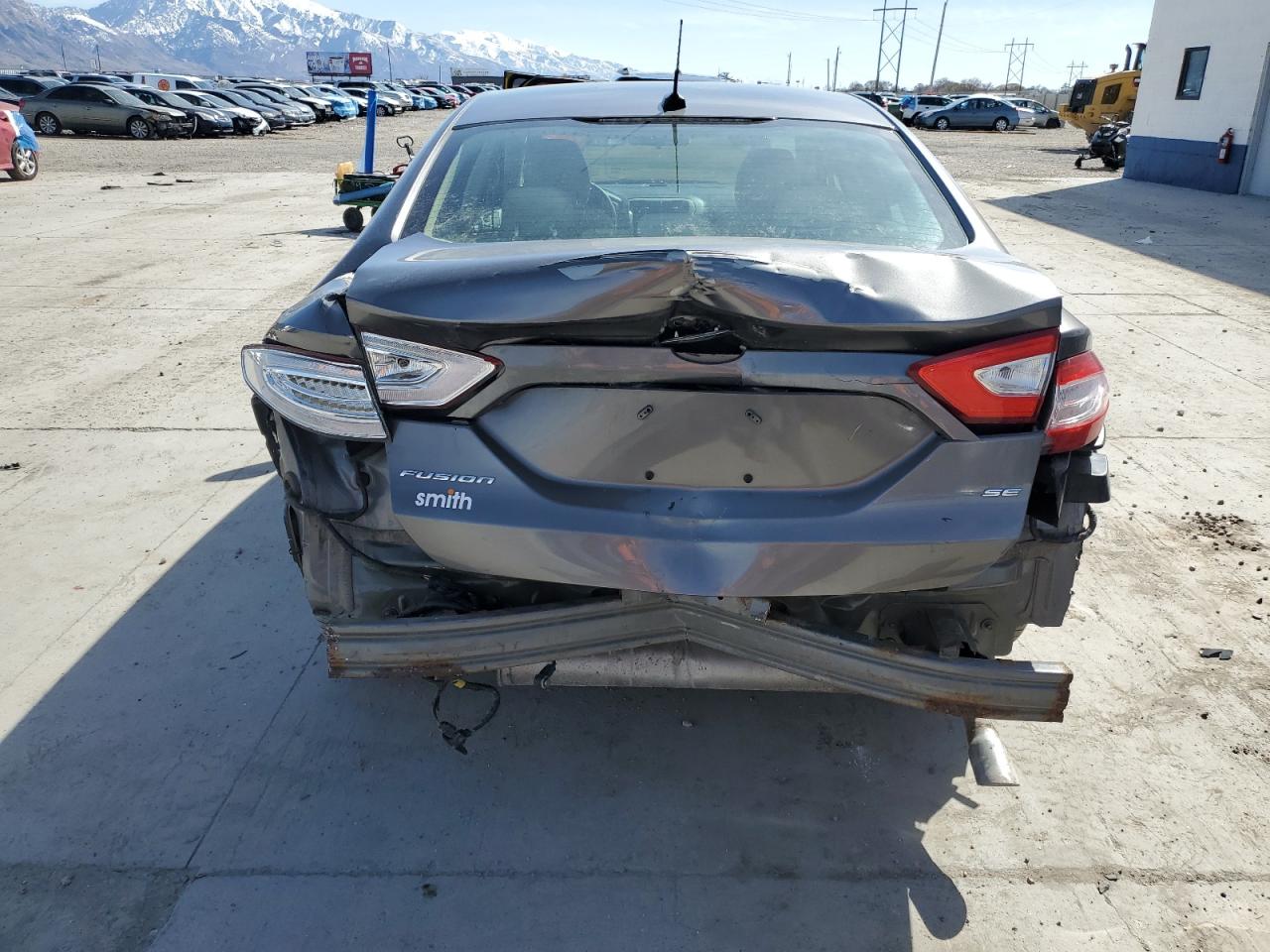 2014 Ford Fusion VIN 1FA6P0H71E5392624 Copart auction photo, rear end damage thumbnail 6