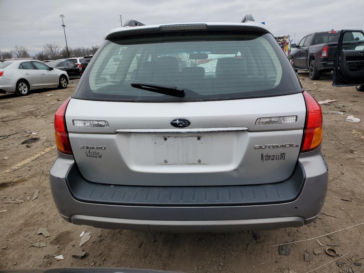 2007 Subaru Outback VIN 4S4BP62C377341162 Copart auction photo, front end / undercarriage damage thumbnail 6