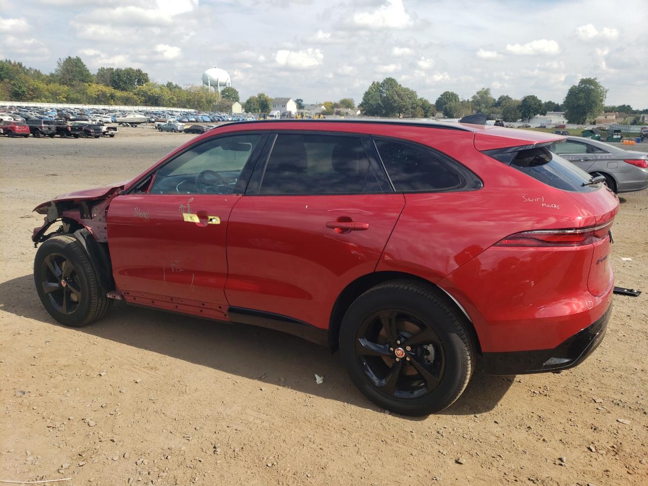 2023 Jaguar F-Pace VIN SADCJ2EX1PA715714 Copart auction photo, front end damage thumbnail 2