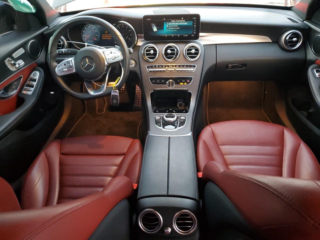 2021 Mercedes-Benz C-klasse VIN W1KWF8DB6MR608969 Copart auction photo, side damage thumbnail 8