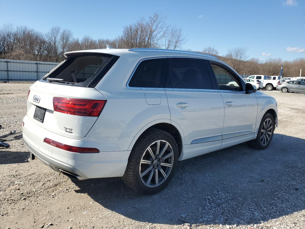 2017 Audi Q7 VIN WA1LAAF78HD026672 Copart auction photo, all over / mechanical damage thumbnail 3