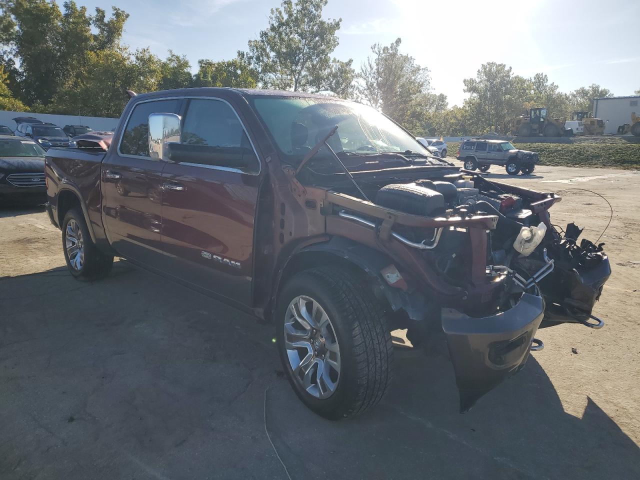 2019 RAM 1500 VIN 1C6SRFKT9KN633795 Copart auction photo, front end damage thumbnail 4