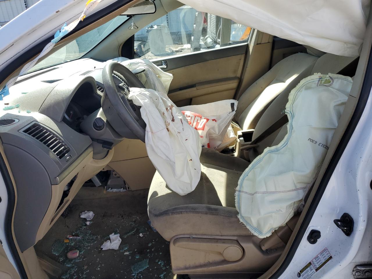 2009 Nissan Sentra VIN 3N1AB61E59L621409 Copart auction photo, front end / side damage thumbnail 7