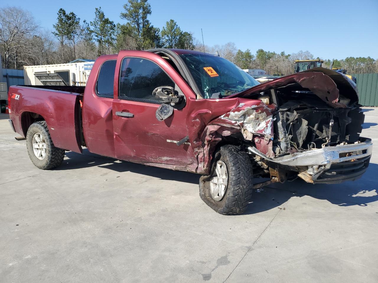 2009 GMC Sierra VIN 1GTEK29069Z222890 Copart auction photo, front end / side damage thumbnail 4