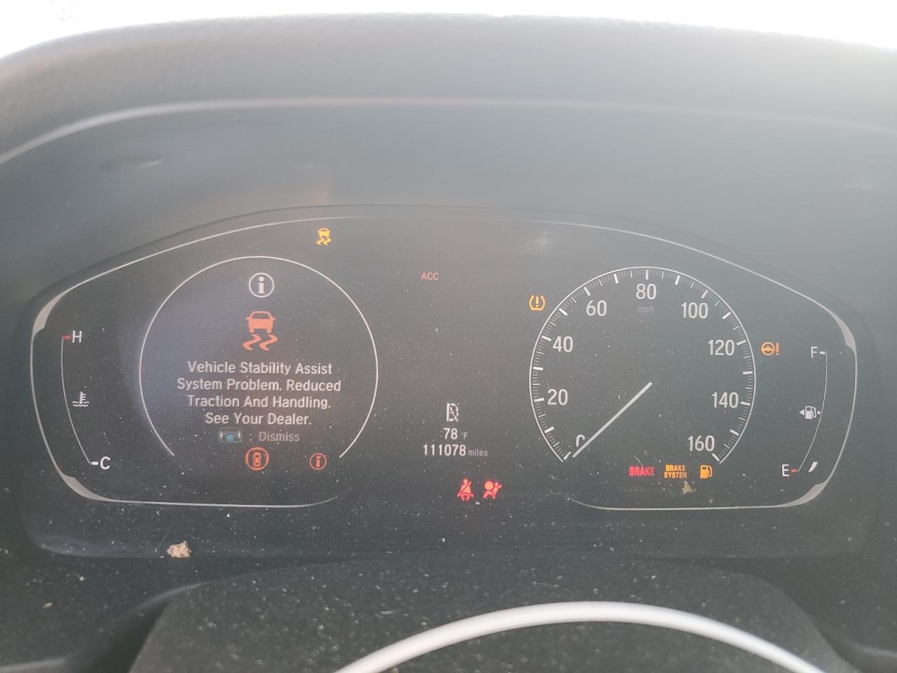 2020 Honda Accord VIN 1HGCV1F31LA034793 Copart auction photo, front end damage thumbnail 9