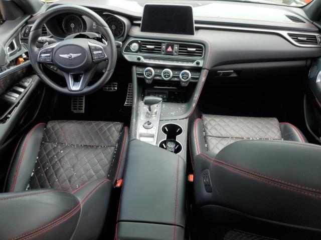 2021 Genesis G70 VIN KMTG34LE7MU074553 Copart auction photo, side damage thumbnail 8