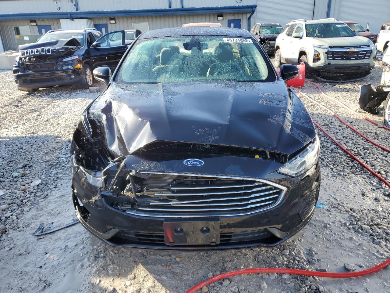 2020 Ford Fusion VIN 3FA6P0HD8LR195384 Copart auction photo, front end damage thumbnail 5
