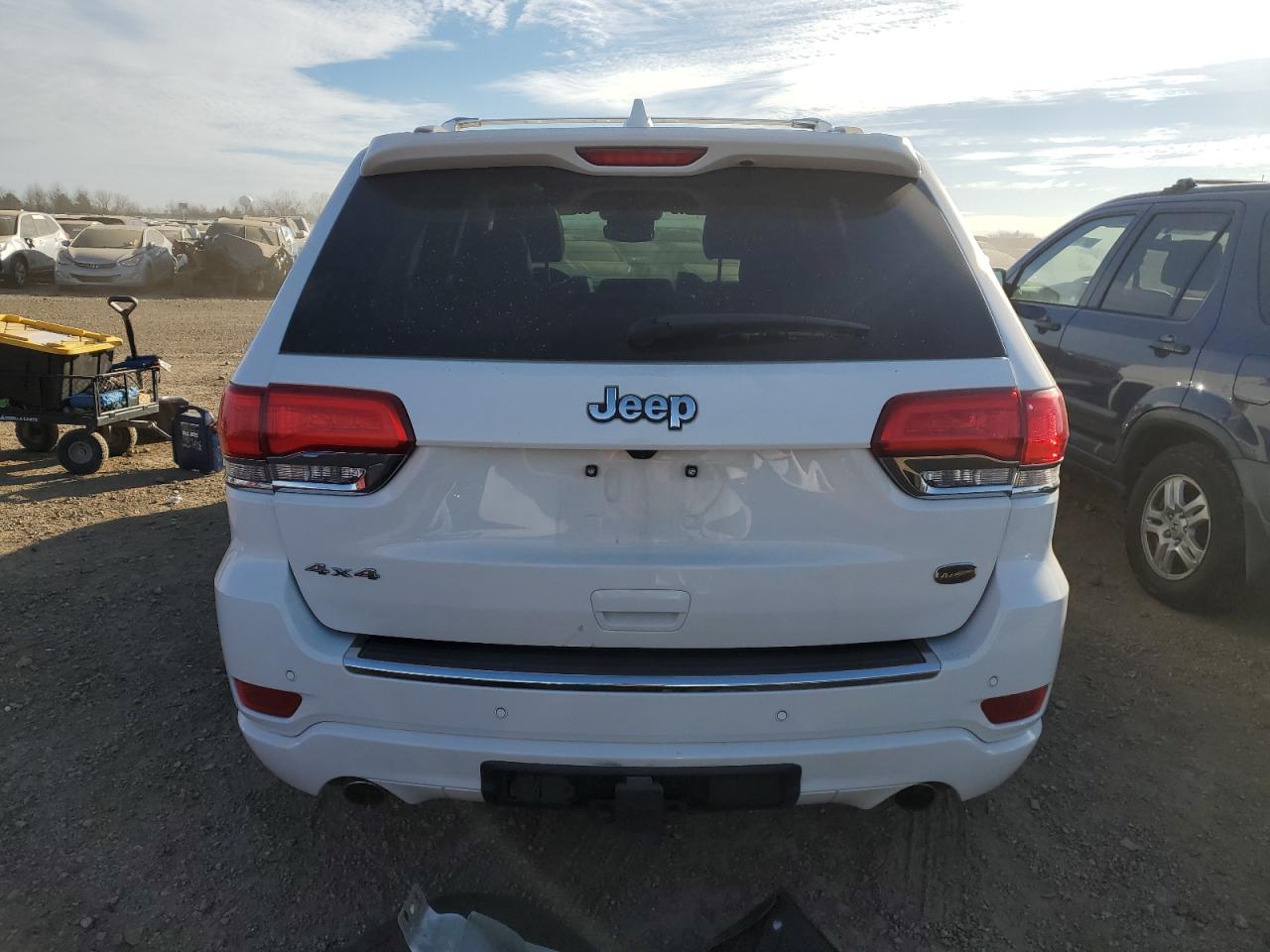 2018 Jeep Grand Cherokee VIN 1C4RJFCG3JC183667 Copart auction photo, front end / side damage thumbnail 6