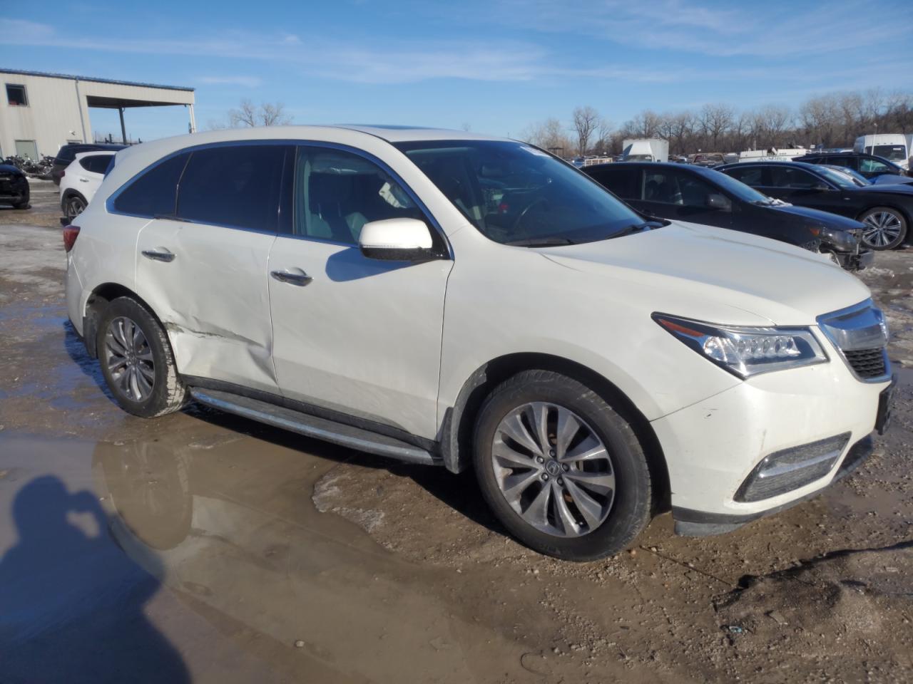 2015 Acura MDX VIN 5FRYD4H43FB027627 Copart auction photo, side damage thumbnail 4