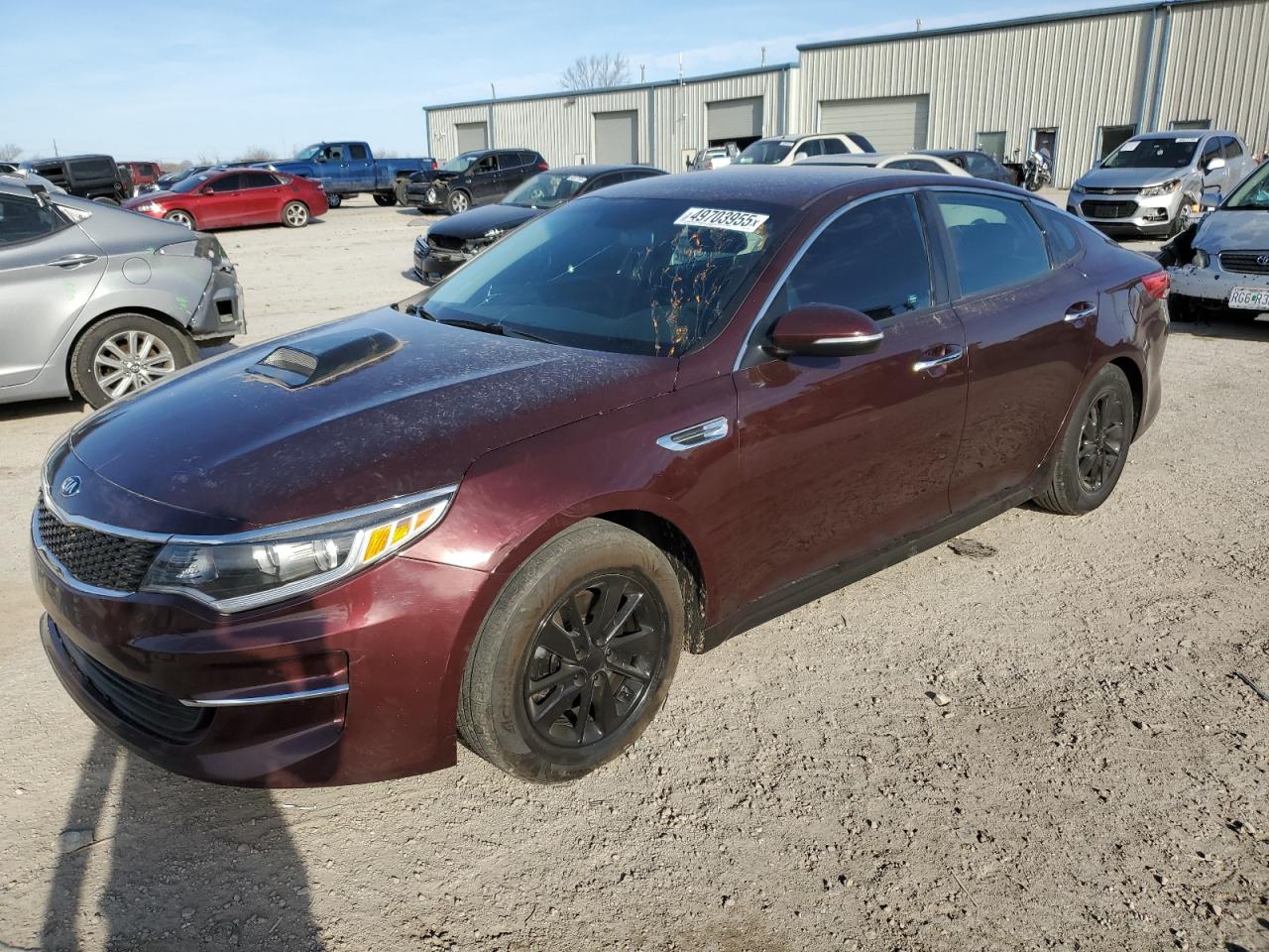 2018 KIA Optima VIN 5XXGT4L31JG198252 - Copart auction photo