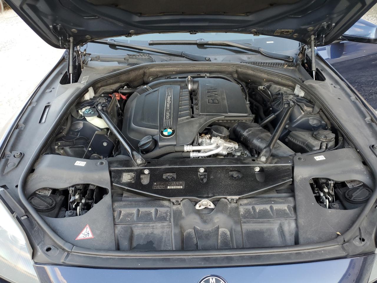 2014 BMW 6er VIN WBA6A0C56EDZ04494 Copart auction photo, undercarriage / rear end damage thumbnail 12
