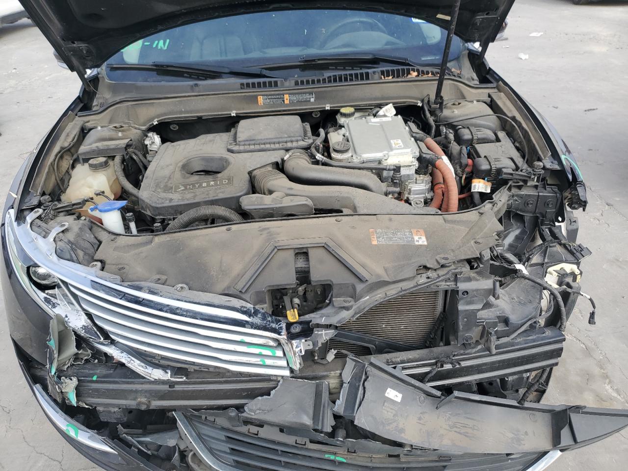 2015 Lincoln MKZ VIN 3LN6L2LU7FR624149 Copart auction photo, front end / minor dent/scratches damage thumbnail 11
