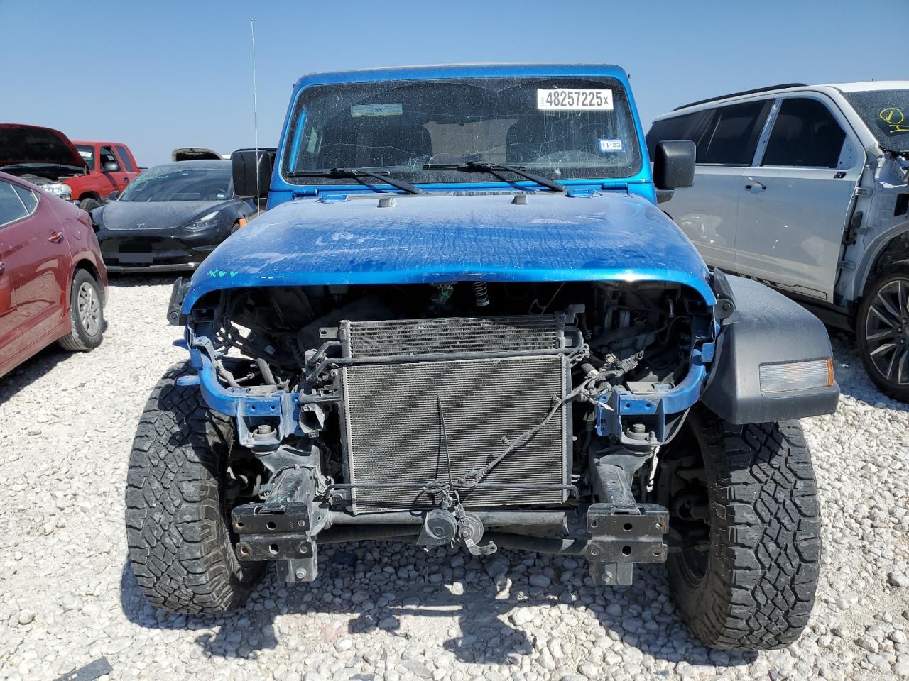 2021 Jeep Wrangler VIN 1C4HJXDN8MW856373 Copart auction photo, front end damage thumbnail 5