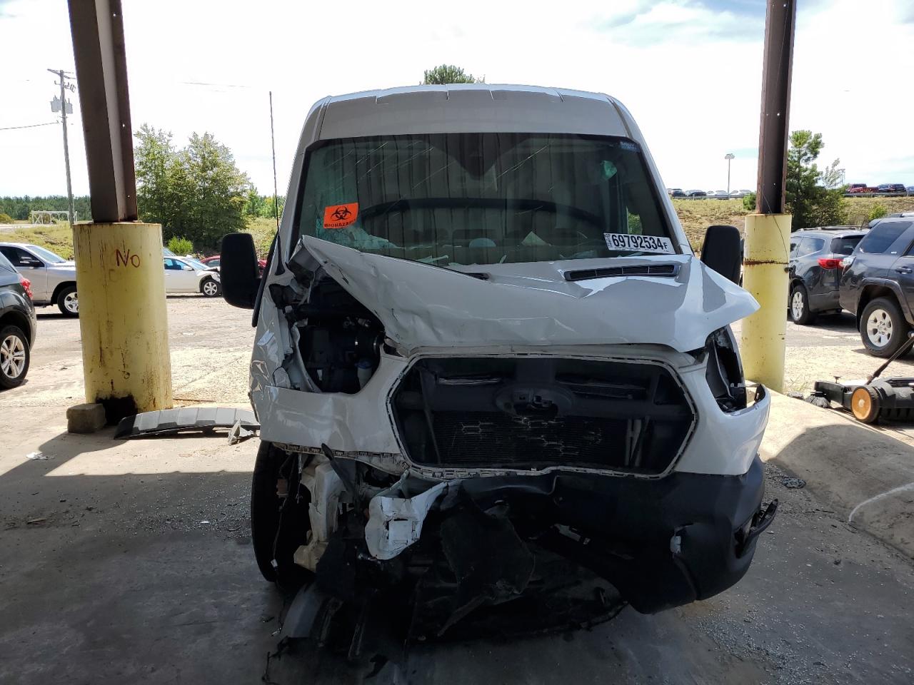 2021 Ford Transit VIN 1FTBR1C85MKA88804 Copart auction photo, front end damage thumbnail 5