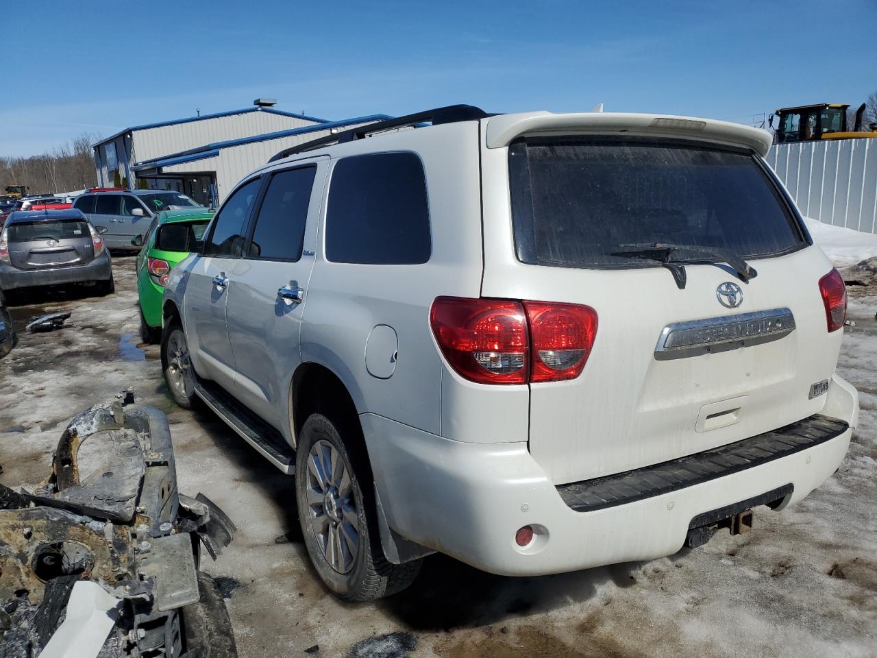 2012 Toyota Sequoia VIN 5TDDY5G17CS055231 Copart auction photo, front end / rear end damage thumbnail 2