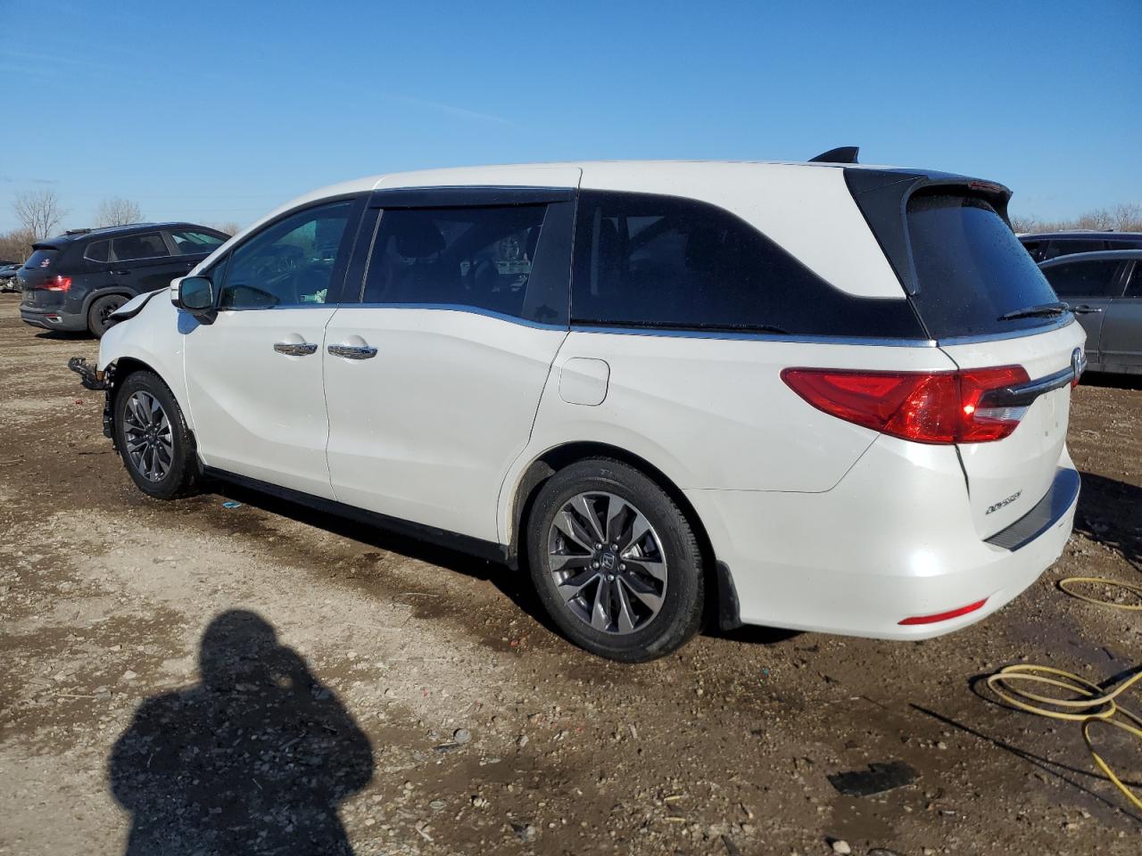 2022 Honda Odyssey VIN 5FNRL6H7XNB047323 Copart auction photo, front end damage thumbnail 2