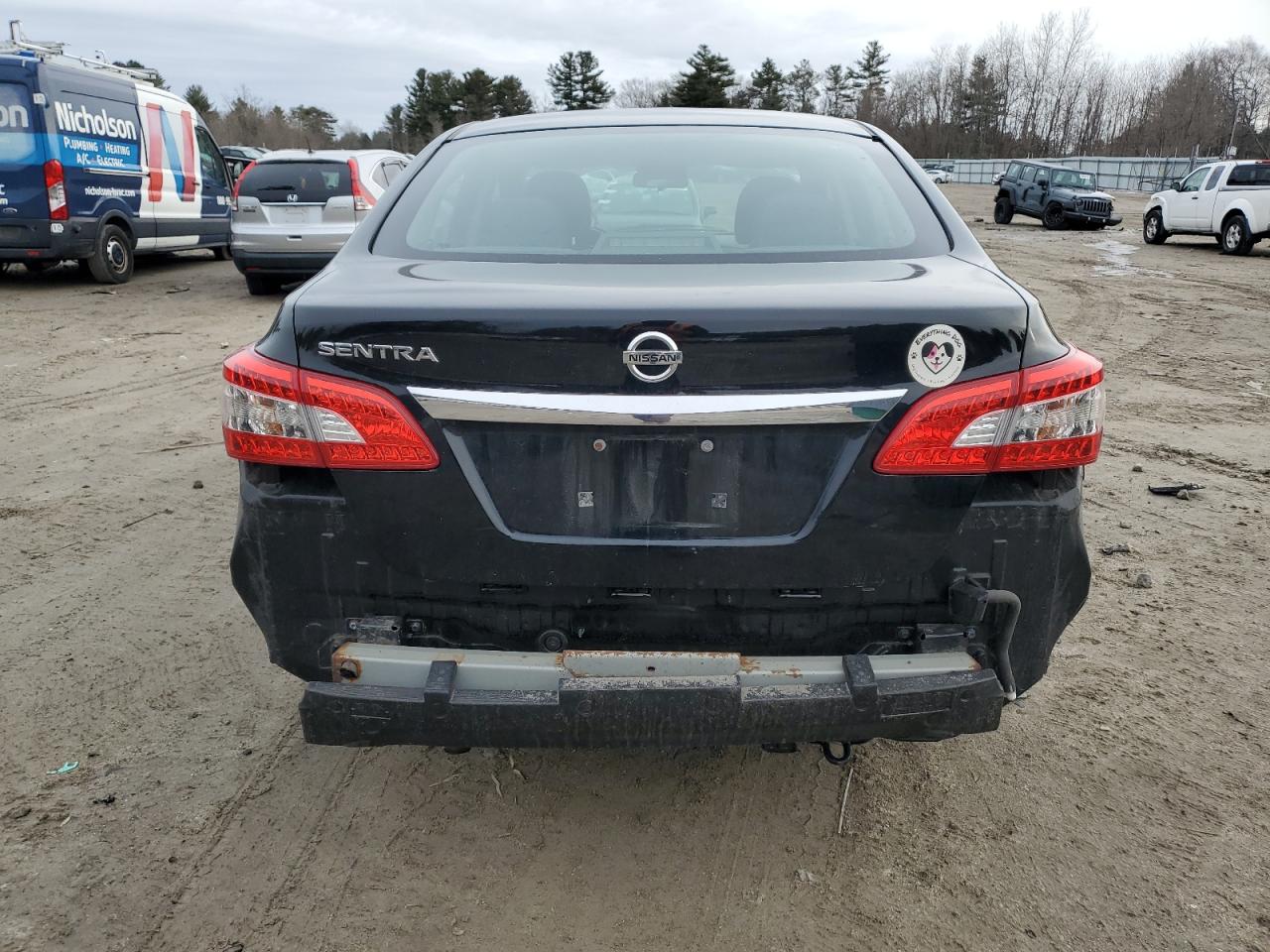 2015 Nissan Sentra VIN 3N1AB7AP7FY364484 Copart auction photo, rear end / side damage thumbnail 6