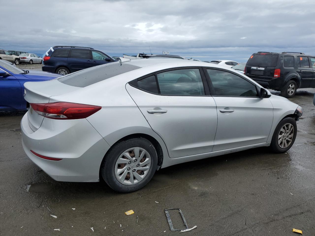 2017 Hyundai Elantra VIN 5NPD74LF6HH204630 Copart auction photo, vandalism / front end damage thumbnail 3