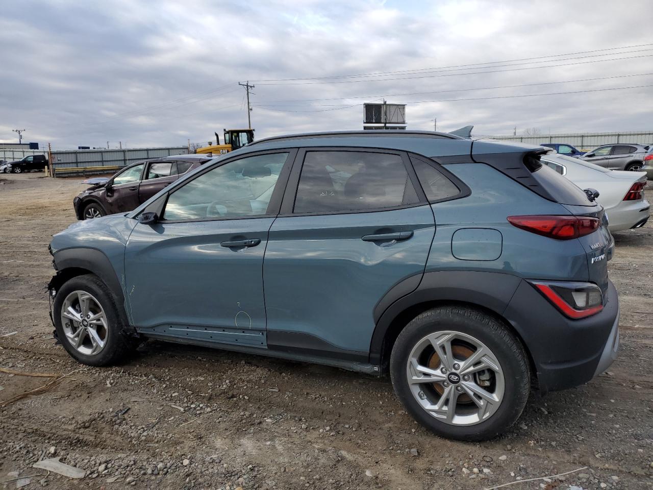 2023 Hyundai Kona VIN KM8K6CAB5PU952726 Copart auction photo, front end / side damage thumbnail 2