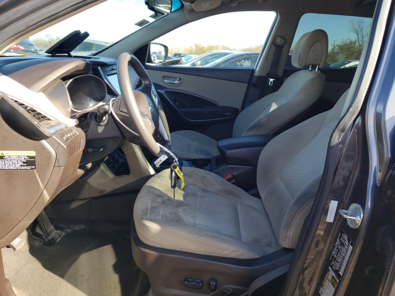 2017 Hyundai Santa Fe VIN 5XYZU3LB7HG461695 Copart auction photo, rear end / front end damage thumbnail 7