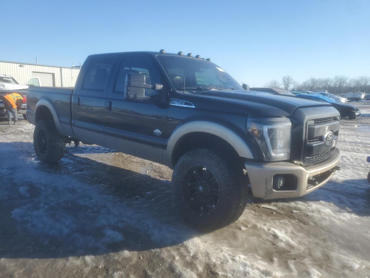 2014 Ford F250 VIN 1FT7W2BT6EEA08503 Copart auction photo, undercarriage damage thumbnail 4
