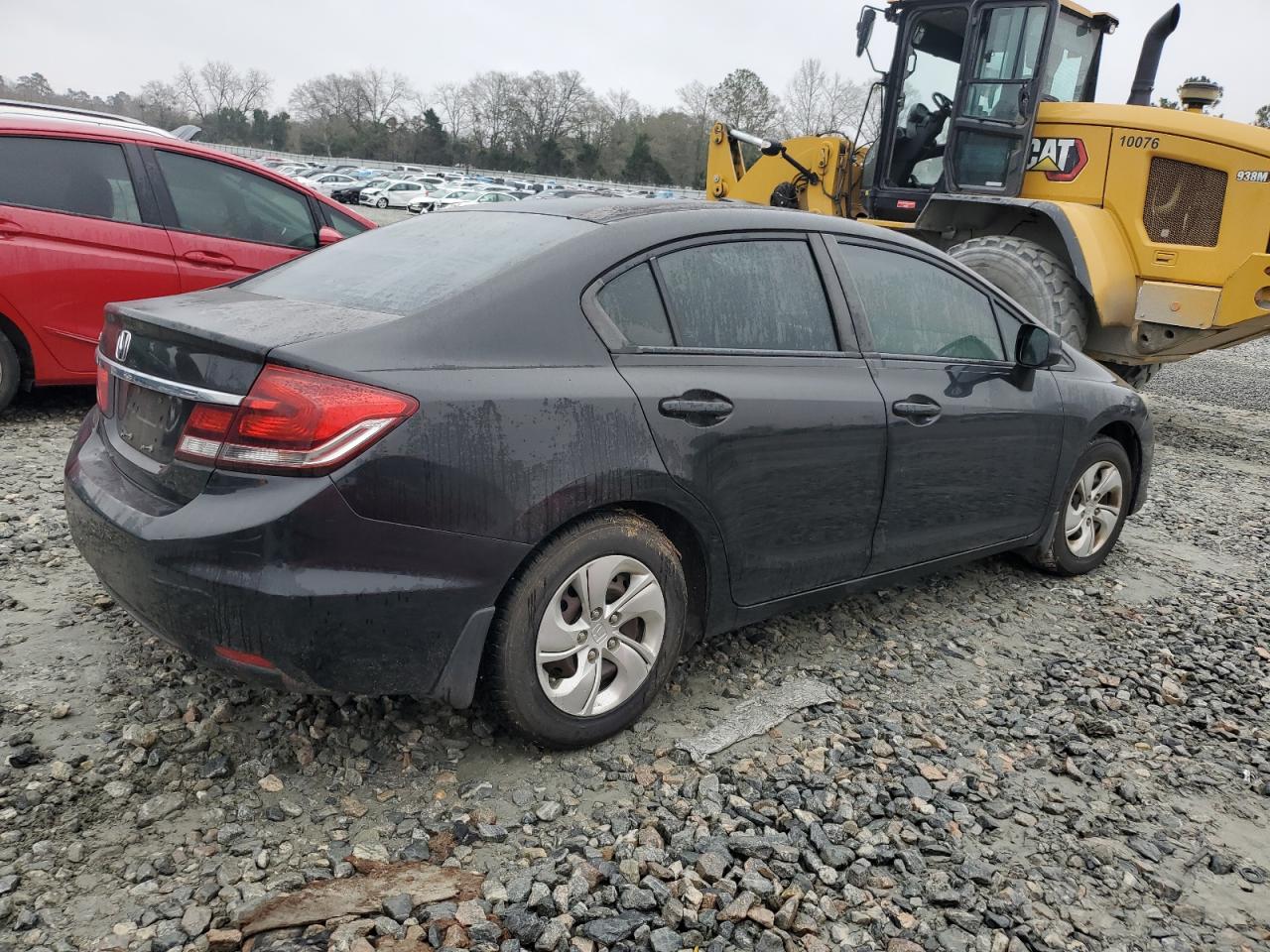 2013 Honda Civic VIN 19XFB2F58DE069597 Copart auction photo, all over damage thumbnail 3
