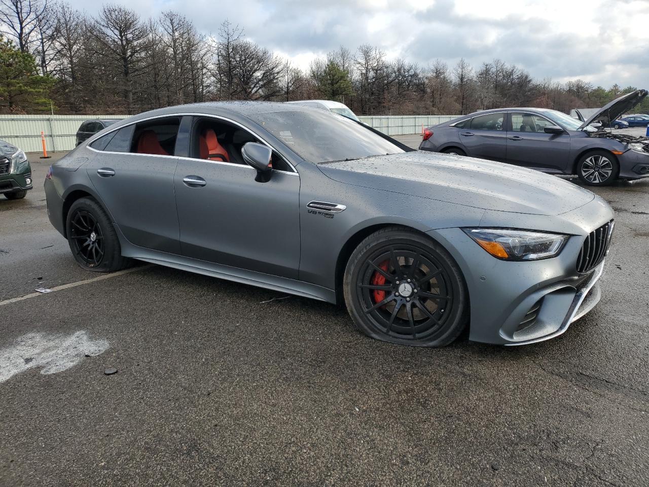 2021 Mercedes-Benz AMG GT VIN W1K7X8JB0MA031148 Copart auction photo, missing/altered vin / water/flood damage thumbnail 4