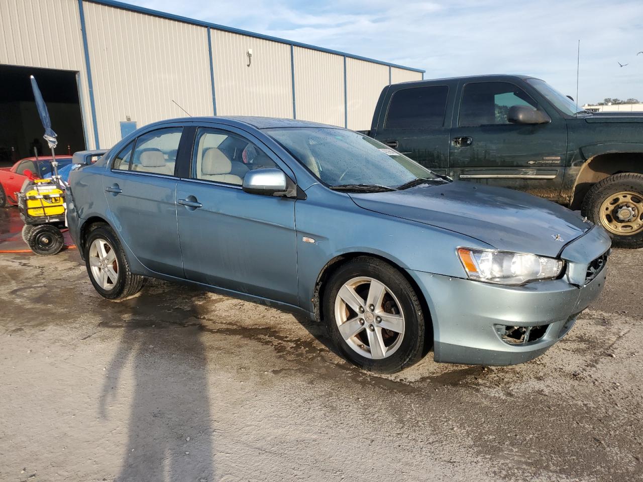 2008 Mitsubishi Lancer VIN JA3AU26UX8U042564 Copart auction photo, front end damage thumbnail 4